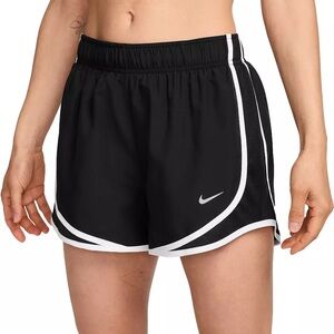 Nike Women's Black and White Athletic Shorts